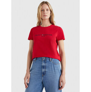 Tommy Hilfiger dámské červené tričko - XS (XM1)